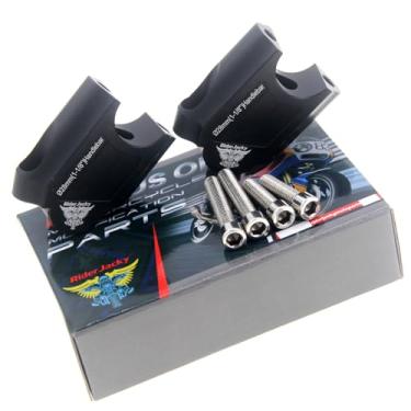 Imagem de Riderjacky Para BMW F800GS F800GT 2008-2017, F800 GS ADV Adventure F800R 2015-2017 CNC Alumínio Motocicleta 28 mm (1-1/8") Guidão Riser Braçadeira Risers Adaptador de Montagem Estendida (Preto)