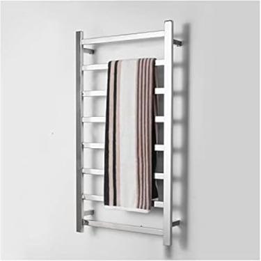 Imagem de Aquecedor De Toalhas De Banho Aquecedor De Toalhas Elétrico Aquecido, Aquecedor De Toalhas Elétrico, 8 Barras De Toalheiros Aquecidos Para Banheiro, Toalheiro De Aço Inoxidável à Prova D'ág