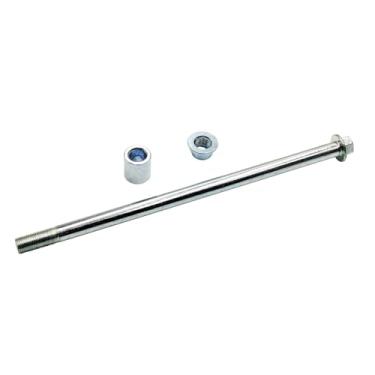 Imagem de Eixo da roda traseira Dirt Bike com espaçador e porcas de trava M12 X 250 mm para Pit Bike 50cc 70cc 110cc 125cc 150cc 12mm