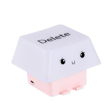 Imagem de predolo Luz noturna Keycap Lâmpada decorativa Keycap Luz ambiente de mesa Lâmpada de cabeceira para sala de estar, Rosa