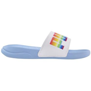 Imagem de PUMA Popcat Lucky PS Girls' Toddler-Youth Sandal 12 M US Little Kid Light Blue-White-Rainbow
