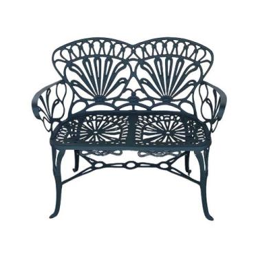 Imagem de Banco de Jardim Namoradeira Primavera 2 Lugares Alumínio Fundido - Nos