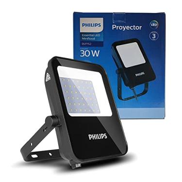 Imagem de Refletor de Led Philips 10W IP65 1000 lúmens luz branca fria 6500K bivolt