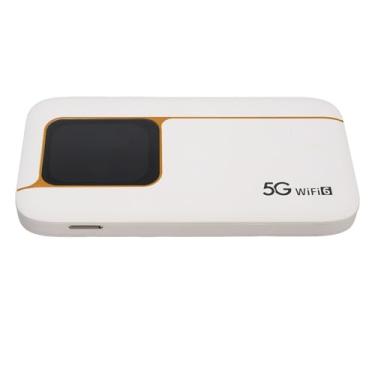Imagem de Heayzoki 5G Wifi 6 Mobile Hotspot Com Tela de Toque de 2,01 Polegadas, Bateria de 7100mAh, Velocidade de 2,77 Gbps, Prova de água IP67, Suporta 16 Dispositivos, Sem Cartão SIM, Wifi
