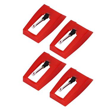 Imagem de Asixxsix A Agulhas de Toca -discos de 4 Pacote, Substituição da Caneta Giratória para Ion Jenson Crosley Victrola Sylvania Turttable Phonografflel de Reposição