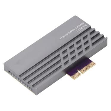 Imagem de Luocute Cartão de Expansão do PCIE 5.0, Adaptador NVME M.2 SSD Com Dissipador de Calor de Alumínio, 1U 2U Servidor Compatível Com Conectores Banhados a 50μgold, Plugue e Reprodução para