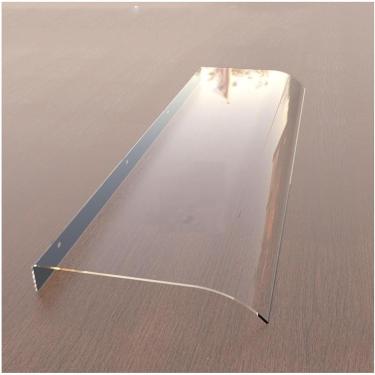 Imagem de Toldo Invisível Da Porta Da Frente, Dossel De Porta De Janela Curvado, Toldo De Porta Moderno, Toldo De Janela, Dossel De Porta Da Frente Arqueada, Para Varanda Traseira, 40 * 150cm/15.7 * 59.1in