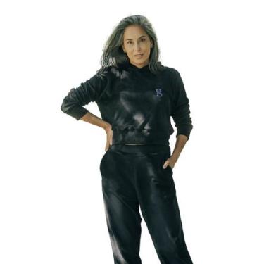 Imagem de Conjunto Plush Calça e Blusa com Capuz em Tecido de Plush - Sou Gata e