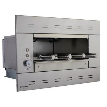 Imagem de Churrasqueira Elétrica Embutir 4 Espetos Titan Suprema 220V - Titan El