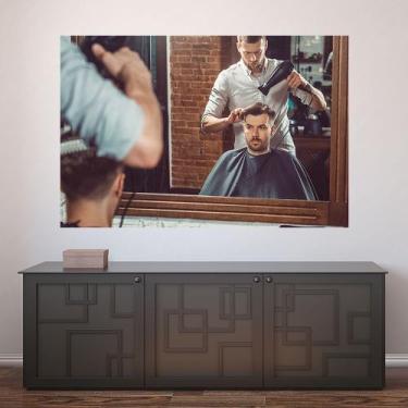 Imagem de Painel Adesivo de Parede - Barbearia - Barber Shop - 979pnm - Allodi