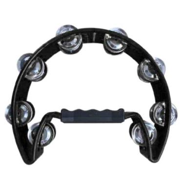 Imagem de Pandeiro Pandeirola Meia Lua MXT Preto