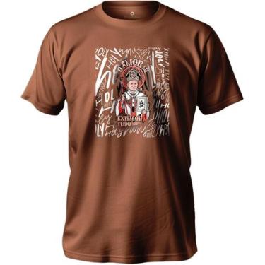 Imagem de Camiseta De Algodão Masculina E Feminina Estampada Holly São João Paul
