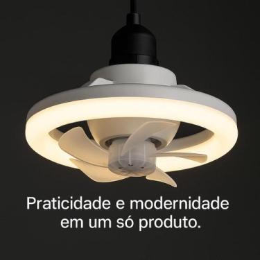 Imagem de Ventilador 360º Lâmpada Led Quente/frio Rgb Aromaterapia 60w - Vijodi