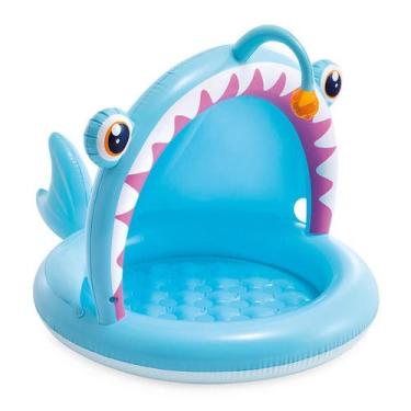 Imagem de Piscina Inflável Infantil Peixinho Azul 45L Intex