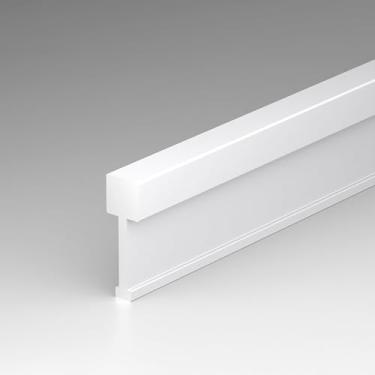 Imagem de Tira De Transição De Perfil Em T Para Revestimentos De Piso - 2 Peças, Perfil De Compensação De Soleira De Porta De 125 Cm, Perfeito Para Bordas Limpas E Transições Suaves, Wei?, Breite: 4.9 mm