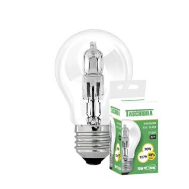 Imagem de Kit 10 Lâmpadas Halógena Taschibra A55 70W E27 2700K, 110V