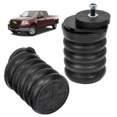 Imagem de SSR-108-47 Ajuste de batente traseiro para Ford F-150 2/4WD (1999-2008) | Molas auxiliares de suspensão traseira | Kit de suspensão de mola de folha traseira, preto