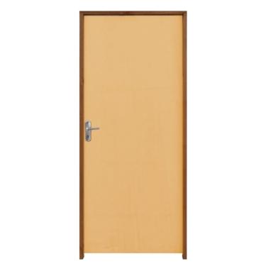 Imagem de Porta Lisa Mescla 80x210cm Direita Reta com Fechadura e Batente 11 - RD1005D - RODAM