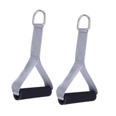 Imagem de Dynwave Cabos para máquina de Pilates Reformer, 2 peças, alças para treinamento de força, anel D, acessórios para academia, ioga, escritório e casa, Argent