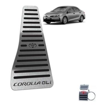 Imagem de Descanso De Pé Aço Inox Toyota Corolla Gli 2014/2019 Preto