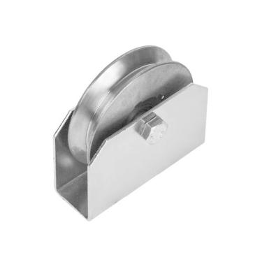 Imagem de Roldana Ferro Maciça 70 Tipo V (cantoneira) Aço - Ferrosul