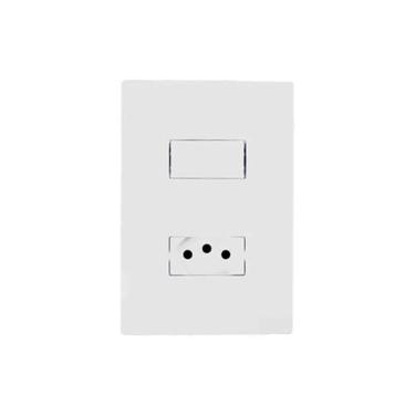Imagem de Interruptor Simples + Tomada 20a Linha I9 Ilumi - Conjunto Elétrico