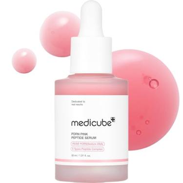 Imagem de m.edicube PDRN Pink Serum, Pink glow serum, Hidratante & Firmador, Tom de Pele Irregular, Pele| 1,01 fl.oz. (1,01 fl.oz., Rose PDRN (Vegano))