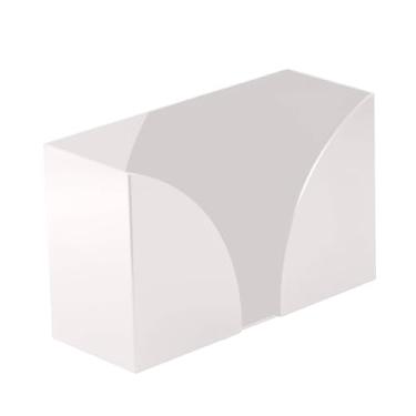 Imagem de Llazsybz Porta-guardanapos de Acrílico, Organizador de Lenços de Papel, Dispensador Vertical de Lenços de Papel, Porta-toalhas de Papel para Cozinha, Casa, Amb, Branco, Tamanho real