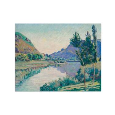 Imagem de Armand Guillaumin Famoso Arte de Parede Pôster-Impressões em Tela para sala de estar-Reprodução pinturas(Paisagem Creuse) 60x80cm Sem Moldura