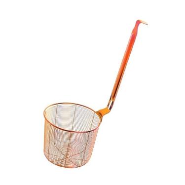 Imagem de Cesta de fritura de aço inoxidável escorredor de macarrão coador de alimentos batatas fritas cesta de cozinha coador cesta de fritura profunda (Rainbo Nº 3 L)