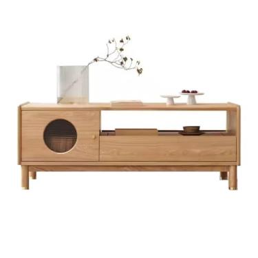 Imagem de Mesa de centro de madeira maciça, mesa de café, mesa de chá chinesa, nórdica, casa, apartamento, mesa de chá, moderna, mesa de café