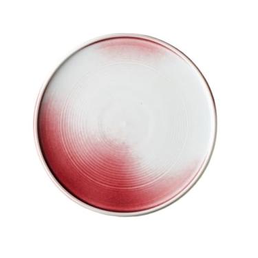 Imagem de URGDWEKJY Dinnerplates Prato de jantar estilo japonês prato de restaurante prato de bife retrô criativo prato frio prato de mesa prato de sobremesa bandeja de jantar (B)