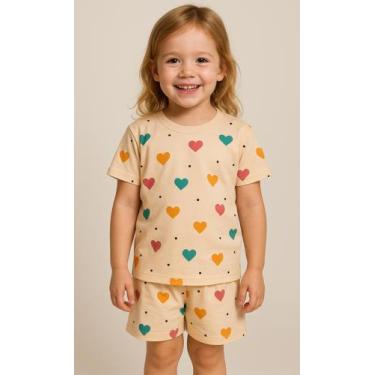 Imagem de Pijama Infantil Feminino _ Estampado Coração - Calmma, 6