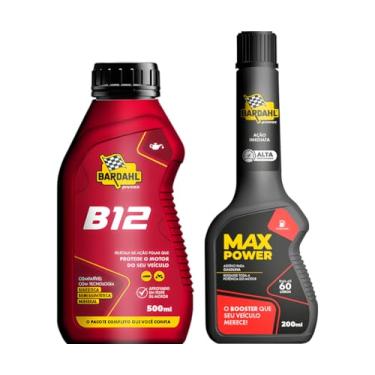 Imagem de Kit Aditivo Óleo B12 500ml Maxpower 200ml Gasolina Bardahl