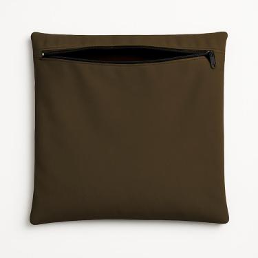 Imagem de Almofada Capa 42cm Suede Macia Decorativa Sala E Escritório marrom Marrom Marrom