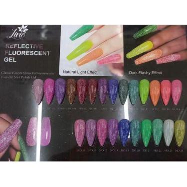 Imagem de Esmalte Em Gel Lirio12ml Glitter Refletivo Fluorescente - oem, 9