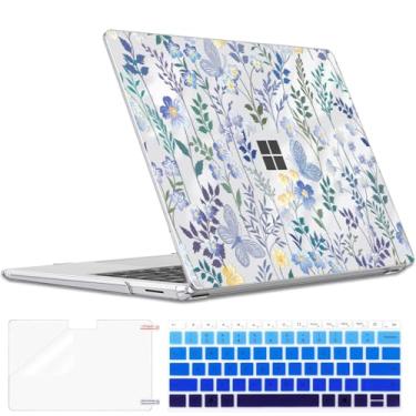 Imagem de LCMOCICO Capa compatível com laptop Microsoft Surface de 13,9 polegadas 2024 Copilot+PC (modelo 2036, 7ª edição), capa rígida de plástico padrão para laptop Surface de 13,8 polegadas 2024, Meadow