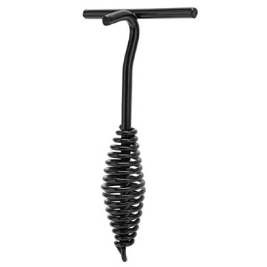 Imagem de GLOGLOW Ferro de 26 Cm de Ferro Fundido Handalte Em Espiral Tampa Preta para Forno Holandês, Forma Redonda, Espera Confortável, Acampamento, Caminhada, Ao Ar Livre, Preto para Forno Holandês, Forma Redonda, Espera Confortável, Acampamento,