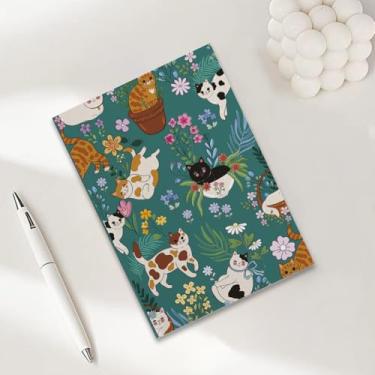 Imagem de Caderno de gato, caderno A5 para anotações de escritório, agenda de 21 x 14,7 cm, agenda de viagem, presentes para amantes de gatos-2