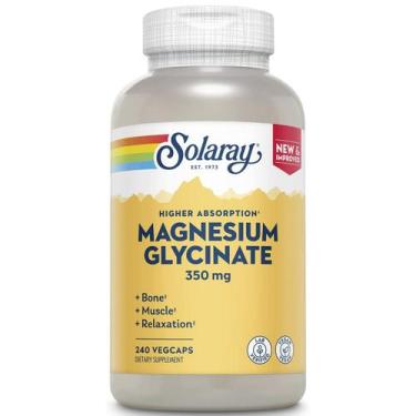 Imagem de Glicinato Magnésio Alta Absorção 350mg 240 Caps Solaray