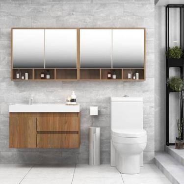 Imagem de Conjunto Gabinete para Banheiro com Espelheira Floripa - Belizze