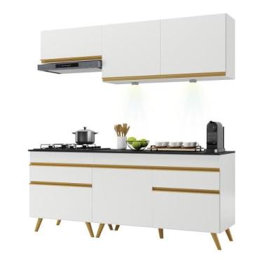 Imagem de Armário De Cozinha Compacta 190cm Com Leds Veneza Up Multimóveis V2030