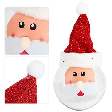 Imagem de ZJchao Bola De Natal Bonito Enfeites De Luz Pingente De Festa Em Casa Decoração De Natal Enfeites De Pingente De Árvore De Bola De (Papai)