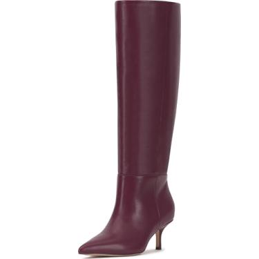Imagem de Vince Camuto Bota de cano alto Tansie feminina, Couro Wineberry, 42
