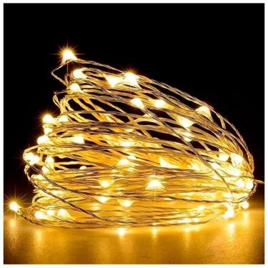 Imagem de Fio De Fada 30 Lâmpadas Cordão Luz Led Amarelo 3 Metros