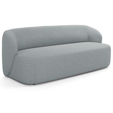 Imagem de Sofá 2 Lugares Orgânico Para Sala De Estar Living 170cm Heidy F04 Linho Cinza - Lyam Decor