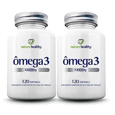 Imagem de COMBO c/ 2 - ÔMEGA 3 1.000MG FISH OIL MEG-3 c/ 120 NATURE HEALTHY