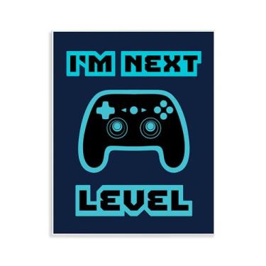 Imagem de Stupell Industries Arte de placa de parede retrô I'm Next Level, design de Marcus Prime, 14 x 11