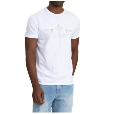Imagem de Camiseta Masculina Docthos MC Slim Coroa Branca - 876544-Masculino