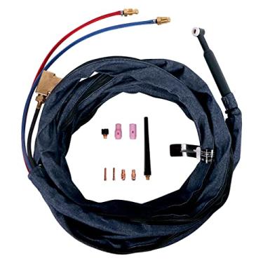 Imagem de Tocha de Soldagem TIG WP-20F 250Amp com Resfriamento à Água Cabeças Flexíveis Kit Cabo 25ft Substituição para Miller Syncrowave 250 250DX 330A BP